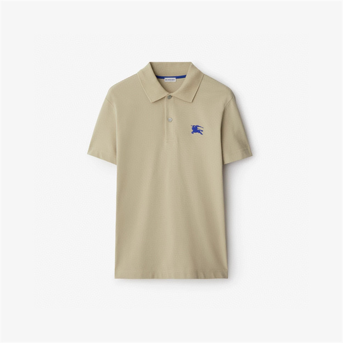 burberry ekd embroidery cotton pique polo shirt